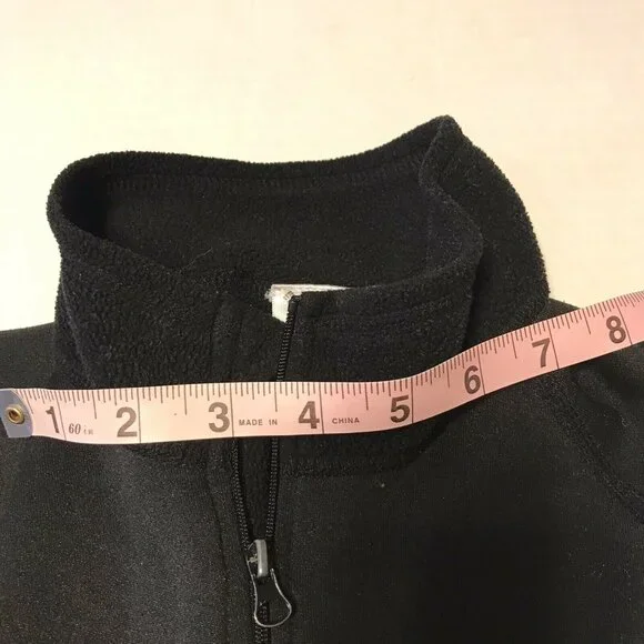 Columbia Men's Size Medium Jacket Fleece Black Good Preowned Condition - Picture 4 of 9